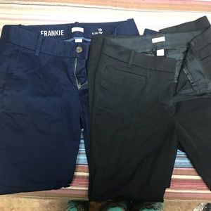 Lot of 2 pairs J.Crew skinny dress pants